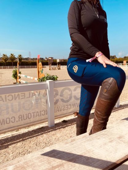 Navy Equine Riding Leggings by DP Equine (at the show)