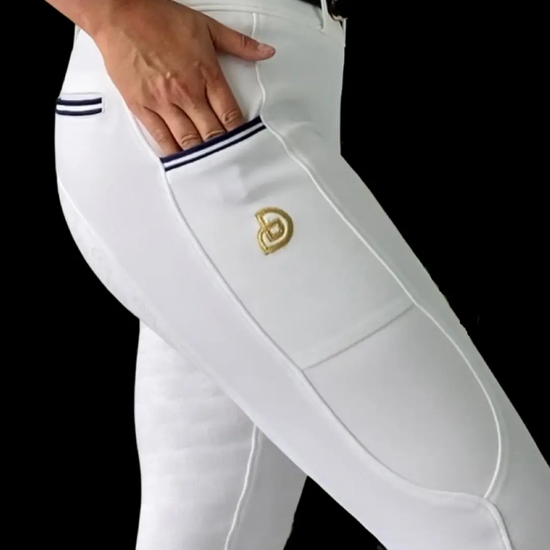 CT Equine Collection - Great Competition Wear White Leggings - Non