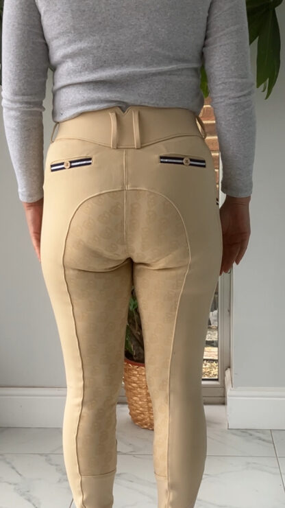 Beige Adult Horse Riding Leggings - Image 4