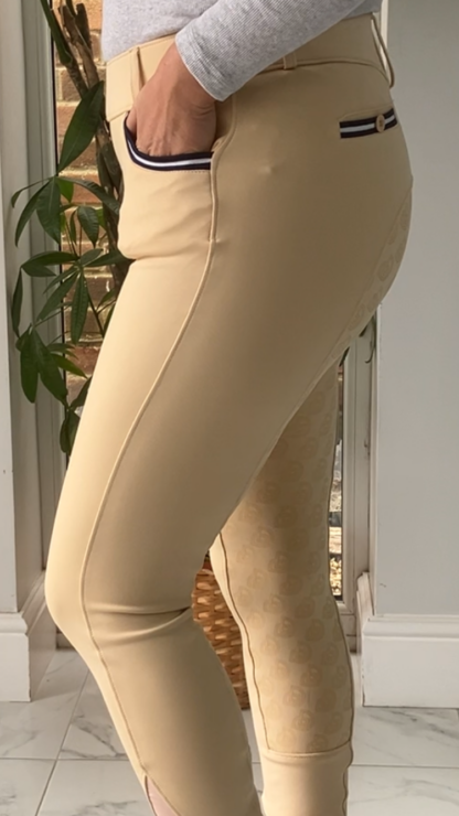 Beige Adult Horse Riding Leggings - Image 3